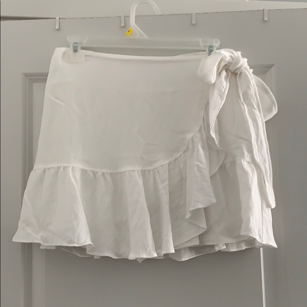 white skirt